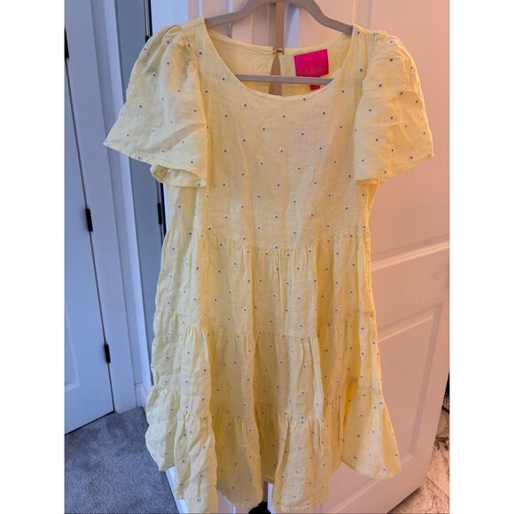 NWT LILLY PULITZER Jocelyn Linen Dress, Small $218 - Picture 5 of 10